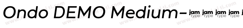 Ondo DEMO Medium字体转换